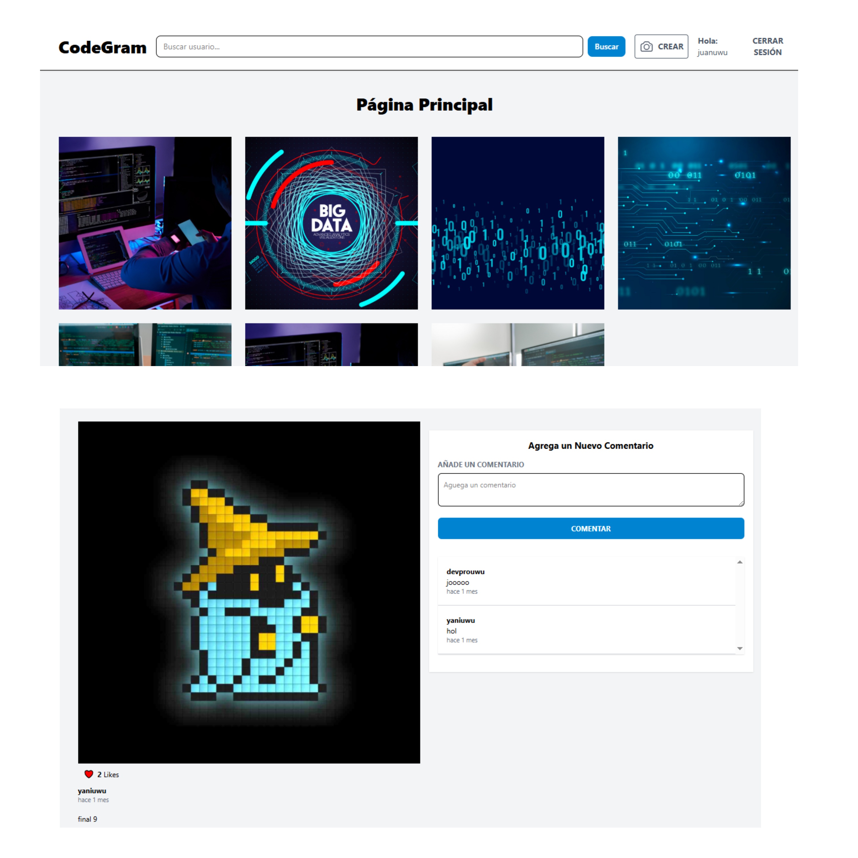 Codegram - Clon de Instagram